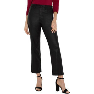 Liverpool Kennedy High Rise Crop Straight Jeans Black Size 16 33x26 Stretch